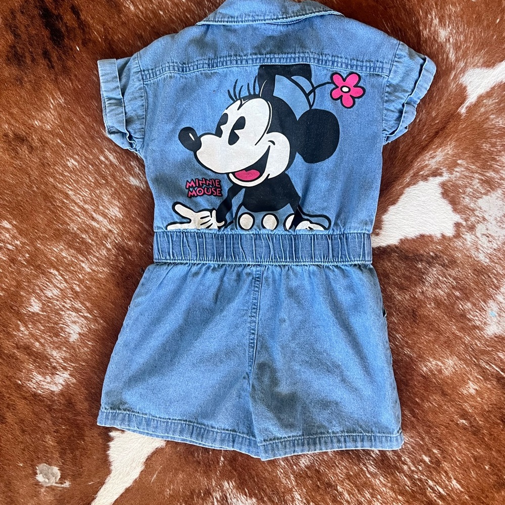 Minnie Mouse Denim Romper